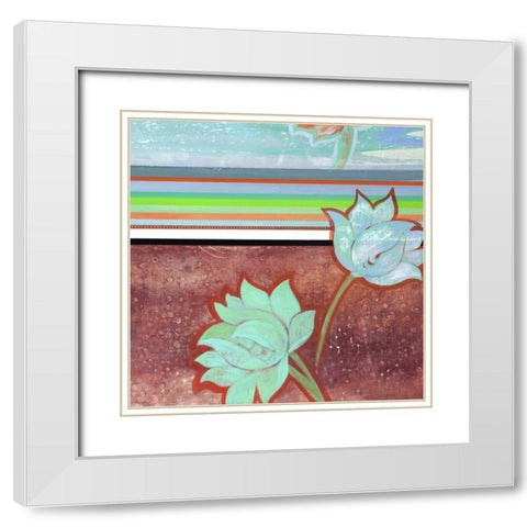 Breathe Some More III White Modern Wood Framed Art Print with Double Matting by Fuchs, Jodi