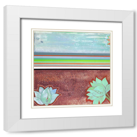Breathe Some More IV White Modern Wood Framed Art Print with Double Matting by Fuchs, Jodi