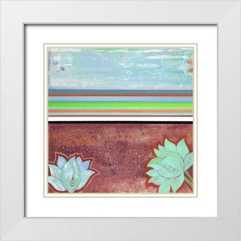 Breathe Some More IV White Modern Wood Framed Art Print with Double Matting by Fuchs, Jodi