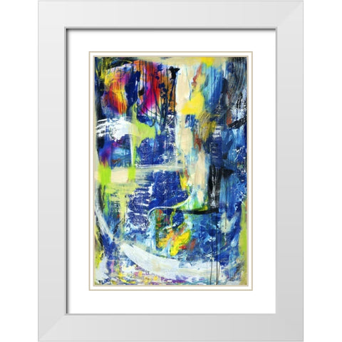 Spiritual Graffiti I White Modern Wood Framed Art Print with Double Matting by Fuchs, Jodi