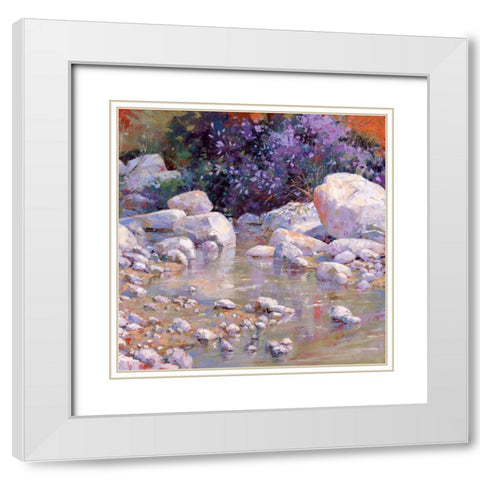Desert Surprise White Modern Wood Framed Art Print with Double Matting by Pollard, Julie G.