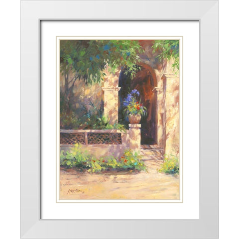 Il Portal White Modern Wood Framed Art Print with Double Matting by Pollard, Julie G.