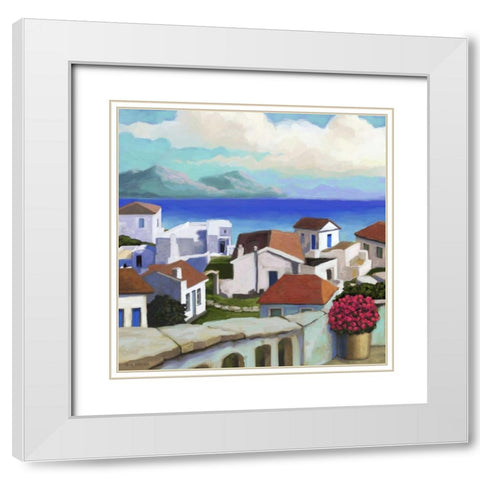 Conch Republic III White Modern Wood Framed Art Print with Double Matting by Novak, Rick