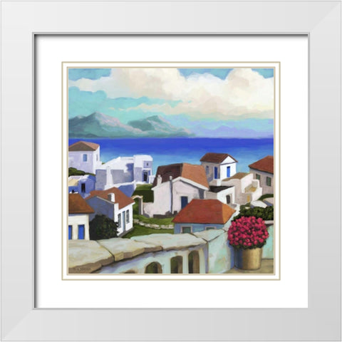 Conch Republic III White Modern Wood Framed Art Print with Double Matting by Novak, Rick