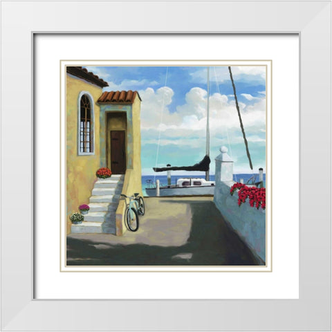 Conch Republic VI White Modern Wood Framed Art Print with Double Matting by Novak, Rick