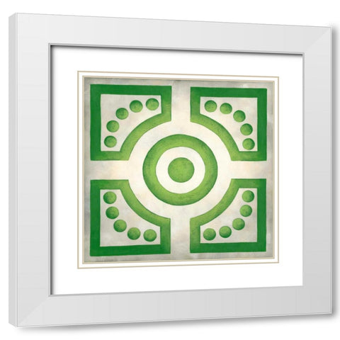 Classical Garden III White Modern Wood Framed Art Print with Double Matting by Zarris, Chariklia