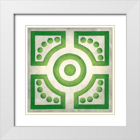 Classical Garden III White Modern Wood Framed Art Print with Double Matting by Zarris, Chariklia