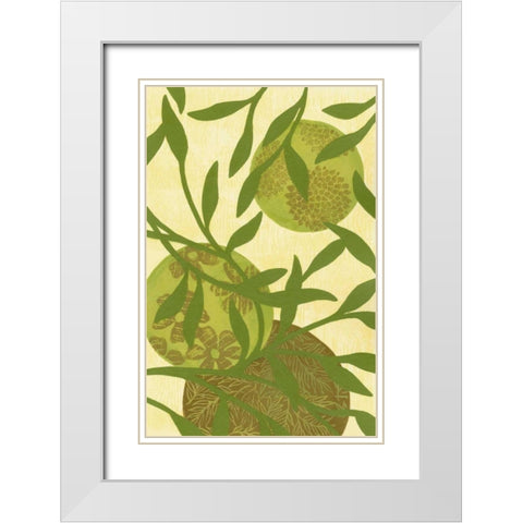 Florestial III White Modern Wood Framed Art Print with Double Matting by Slocum, Nancy