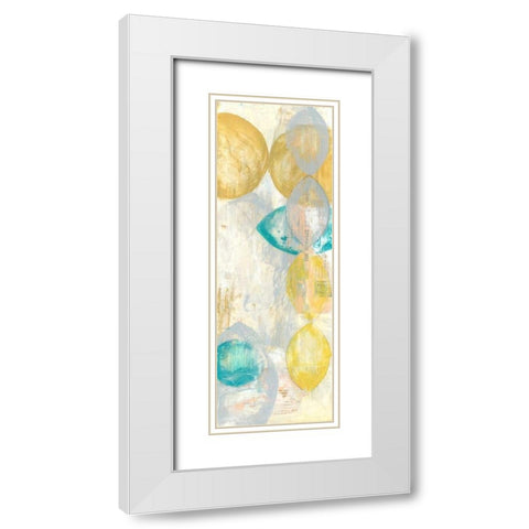 Romance III White Modern Wood Framed Art Print with Double Matting by Goldberger, Jennifer