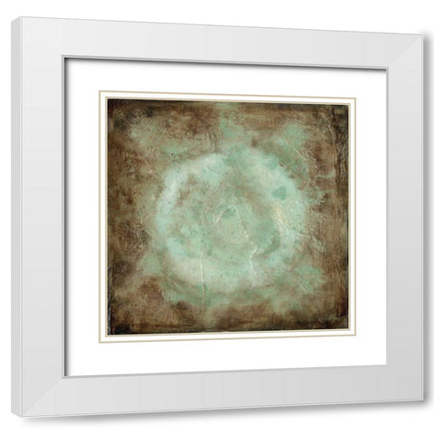 Nebulous II White Modern Wood Framed Art Print with Double Matting by Goldberger, Jennifer