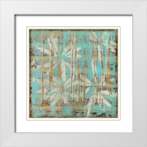 Over-under I White Modern Wood Framed Art Print with Double Matting by Goldberger, Jennifer