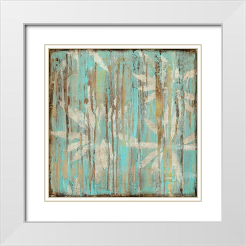 Over-under II White Modern Wood Framed Art Print with Double Matting by Goldberger, Jennifer