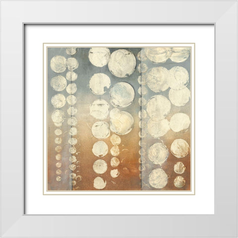 Rain I White Modern Wood Framed Art Print with Double Matting by Goldberger, Jennifer