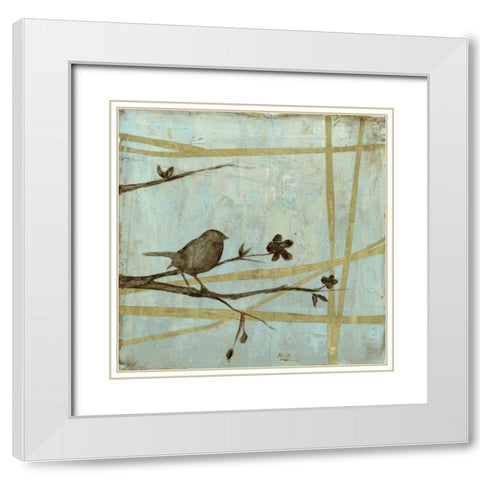 Woodland Respite II White Modern Wood Framed Art Print with Double Matting by Goldberger, Jennifer