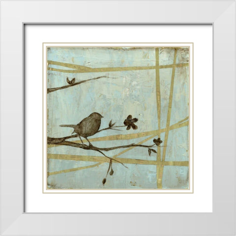 Woodland Respite II White Modern Wood Framed Art Print with Double Matting by Goldberger, Jennifer