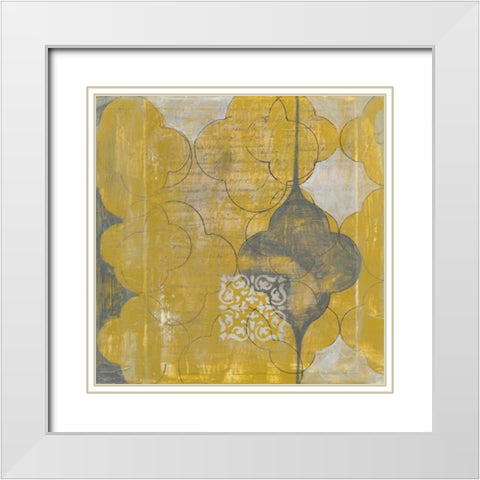 Marrakesh II White Modern Wood Framed Art Print with Double Matting by Goldberger, Jennifer