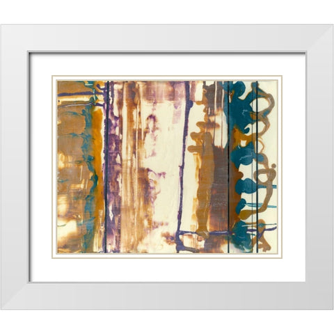 Fluid Connection II White Modern Wood Framed Art Print with Double Matting by Goldberger, Jennifer