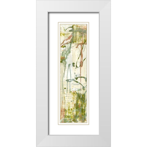 Fluid Motion I White Modern Wood Framed Art Print with Double Matting by Goldberger, Jennifer