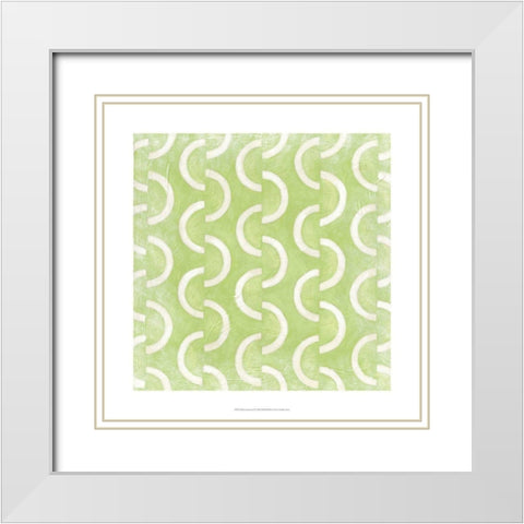 Modern Symmetry II White Modern Wood Framed Art Print with Double Matting by Zarris, Chariklia