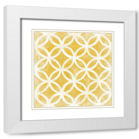 Modern Symmetry VII White Modern Wood Framed Art Print with Double Matting by Zarris, Chariklia