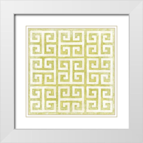 Modern Symmetry IX White Modern Wood Framed Art Print with Double Matting by Zarris, Chariklia