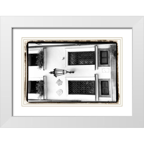 Glimpses of Prague V White Modern Wood Framed Art Print with Double Matting by DeNardo, Laura