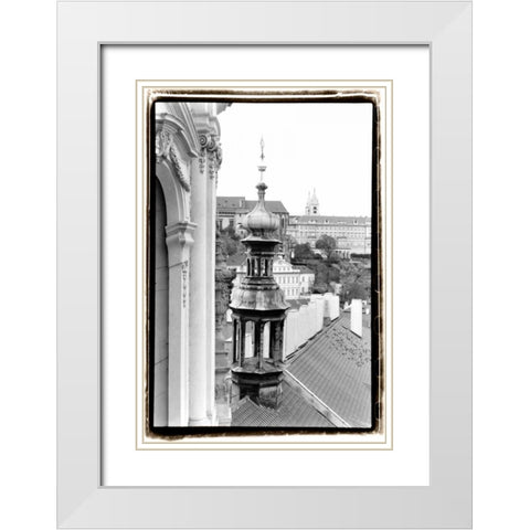 Splendors of Prague I White Modern Wood Framed Art Print with Double Matting by DeNardo, Laura