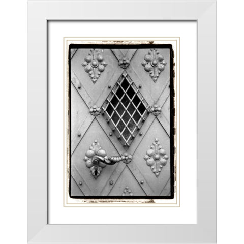Distinguished Doors I White Modern Wood Framed Art Print with Double Matting by DeNardo, Laura