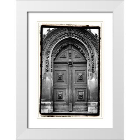 Prague Passageway I White Modern Wood Framed Art Print with Double Matting by DeNardo, Laura