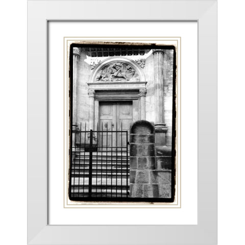 Prague Passageway II White Modern Wood Framed Art Print with Double Matting by DeNardo, Laura