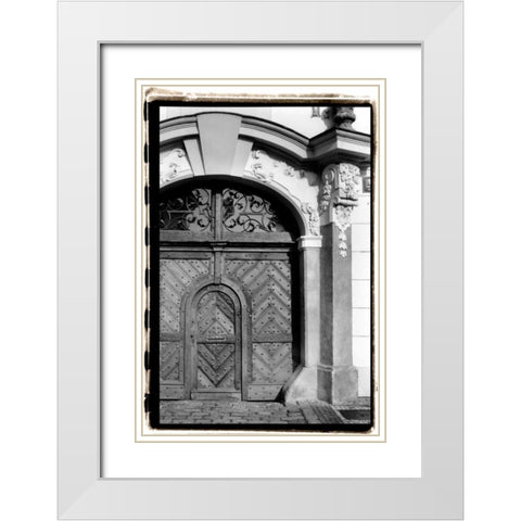 Prague Passageway III White Modern Wood Framed Art Print with Double Matting by DeNardo, Laura