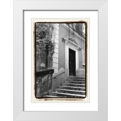 Passing through Prague I White Modern Wood Framed Art Print with Double Matting by DeNardo, Laura