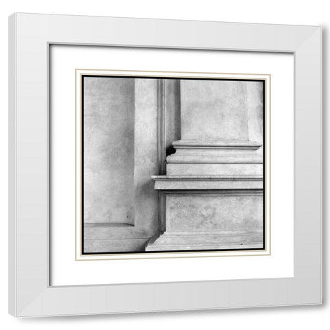 Enduring Composition II White Modern Wood Framed Art Print with Double Matting by DeNardo, Laura