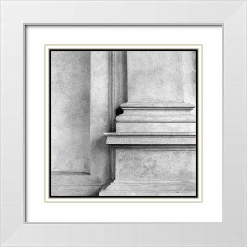 Enduring Composition II White Modern Wood Framed Art Print with Double Matting by DeNardo, Laura