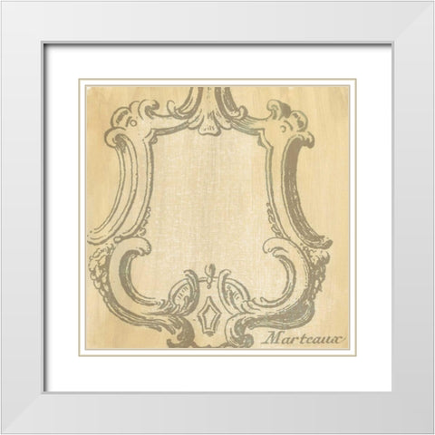 Decorative Elegance IV White Modern Wood Framed Art Print with Double Matting by Harper, Ethan