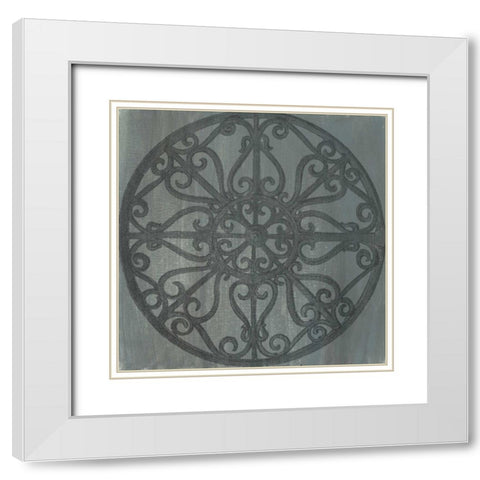 Decorative Elegance V White Modern Wood Framed Art Print with Double Matting by Harper, Ethan