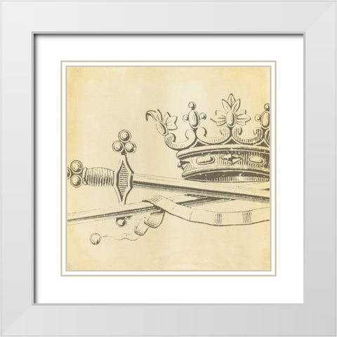 Decorative Elegance IX White Modern Wood Framed Art Print with Double Matting by Harper, Ethan