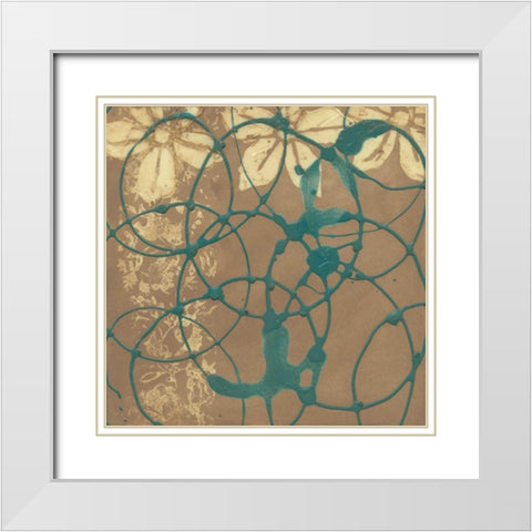 Axis I White Modern Wood Framed Art Print with Double Matting by Goldberger, Jennifer