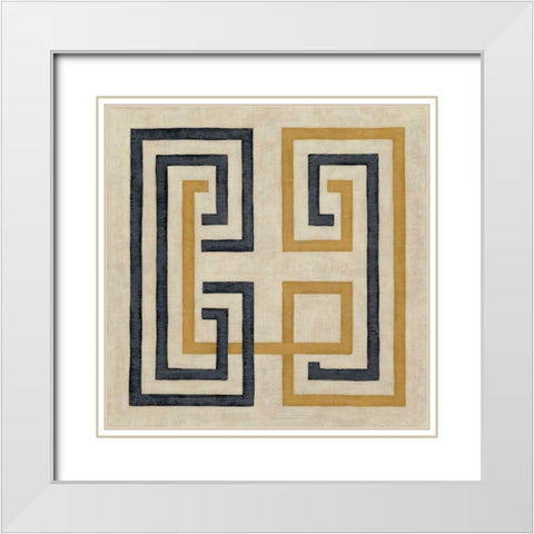 Diversion III White Modern Wood Framed Art Print with Double Matting by Zarris, Chariklia