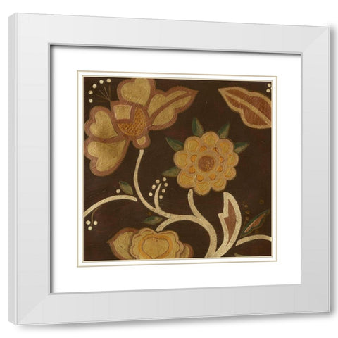 Vintage Kimono II White Modern Wood Framed Art Print with Double Matting by Vess, June Erica