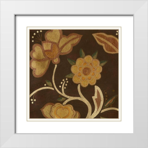 Vintage Kimono II White Modern Wood Framed Art Print with Double Matting by Vess, June Erica