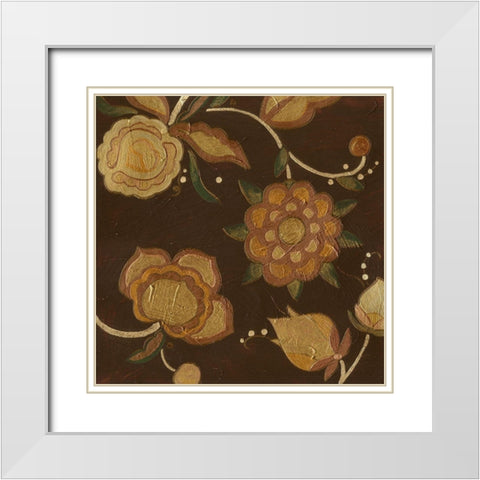 Vintage Kimono III White Modern Wood Framed Art Print with Double Matting by Vess, June Erica