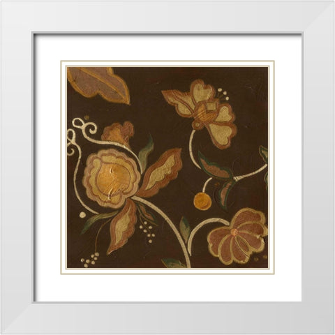 Vintage Kimono IV White Modern Wood Framed Art Print with Double Matting by Vess, June Erica