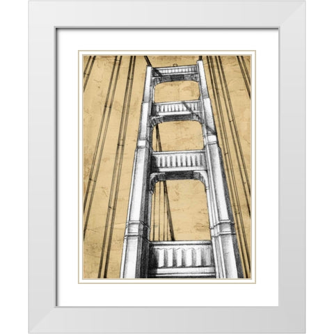 Modern Engineering II White Modern Wood Framed Art Print with Double Matting by Harper, Ethan