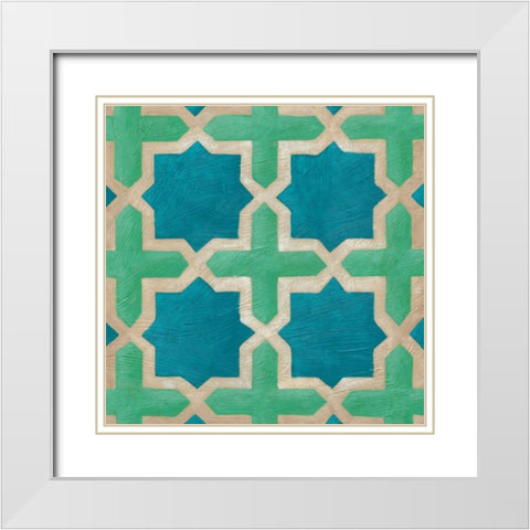 Brilliant Symmetry I White Modern Wood Framed Art Print with Double Matting by Zarris, Chariklia