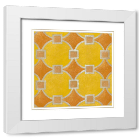 Brilliant Symmetry II White Modern Wood Framed Art Print with Double Matting by Zarris, Chariklia