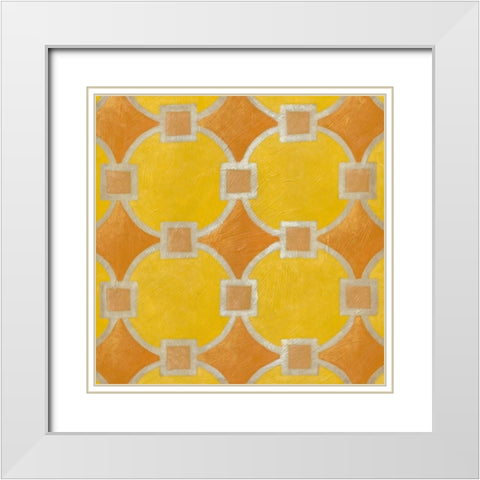 Brilliant Symmetry II White Modern Wood Framed Art Print with Double Matting by Zarris, Chariklia