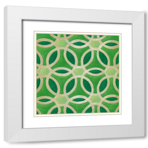 Brilliant Symmetry III White Modern Wood Framed Art Print with Double Matting by Zarris, Chariklia