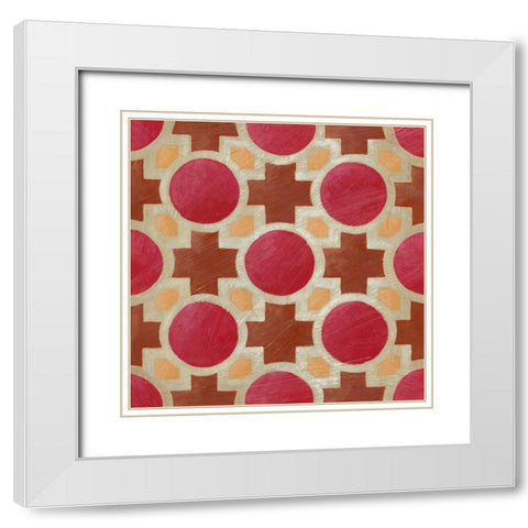 Brilliant Symmetry IV White Modern Wood Framed Art Print with Double Matting by Zarris, Chariklia