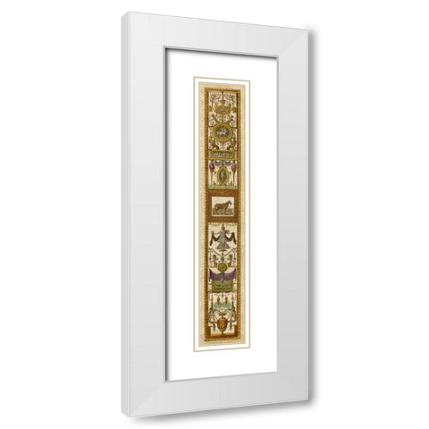 Raffaello Panel I White Modern Wood Framed Art Print with Double Matting by Raffaello